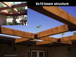 6x10x26 feet wood beam grid shapira