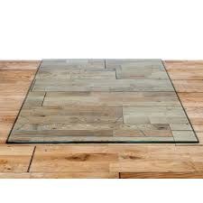 12mm Square Glass Hearth Plinth Floor Plate