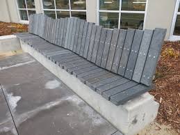 recycled plastic benches part of canada