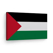 Palestine Flag Canvas Or Metal Wall Art