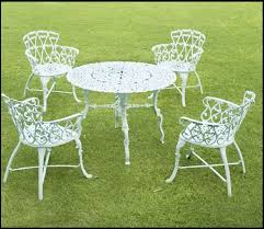 Cast Aluminium Garden Chair Table Set