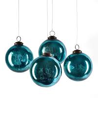 Antique Mercury Ornament Balls Set Of