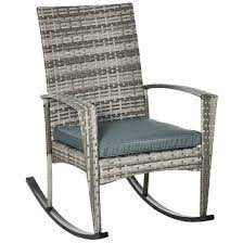 Garden Rattan Rocking Chair