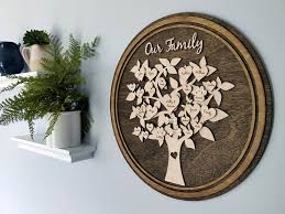 Personalized Circle Family Tree Wall