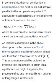 Thermal Conductivity K Is It A Scalar