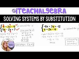 Algebra 1 Solving Systems Of