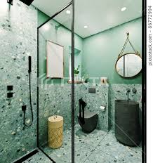 3d Rendering Modern Bathroom Design