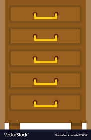 Drawers Icon Isolated Vector Image