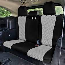 Fh Group Neoprene Custom Fit Seat Covers For 2020 2024 Toyota Highlander Gray 3rd Row Set