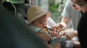 Mother Car Seat Stock Footage