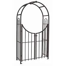 Arched Top Garden Arch With Gate