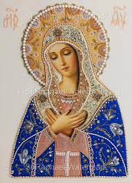 Beautiful Virgin Mary Icon Catholic