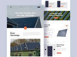 solar panels website landing page