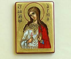 Saint Holy Martyr Agnes Miniature Art