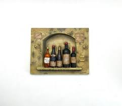French Themed Wall Decor Wine Bottles