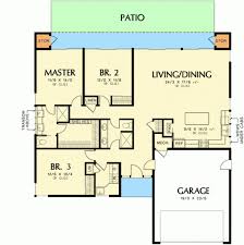 L Shaped 3 Bed Modern House Plan