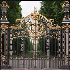Antique Wrought Iron Ornamental Gates