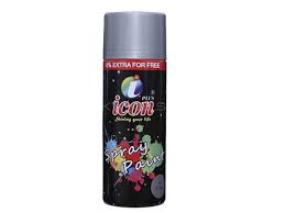 Icon Plus Spray Paint 300ml Chrome