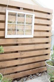 Simple Planked Diy Privacy Wall Table
