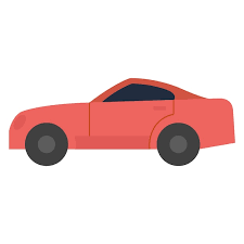 Sport Car Icon In Flat Color Style