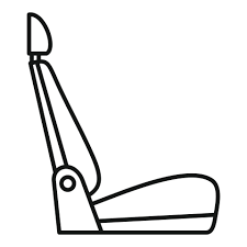Car Seat Icon Outline Style 14432229