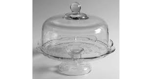 Savannah Clear Cake Plate With Glass