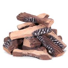 Barton 10 Piece Ceramic Fireplace Log