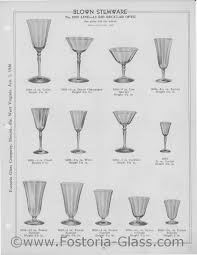 Wine Glass Sizes Fostoria Glass Stemware