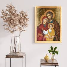 Icon Of Holy Family Handmade Icon