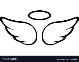 Halo Heaven Symbol Flight Vector Image