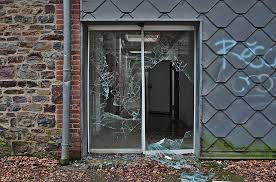 File Broken Glass Door Leading To The