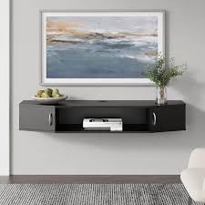 Floating Tv Stand Wall Mounted Tv Shelf Wood Media Console Under Tv Fl