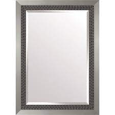 Triple Beaded Silver Rectangle Wall
