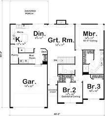 House Plan 963 00288 Ranch Plan 1