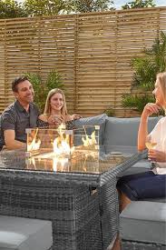 Corner Sofa Set With Fire Pit Table