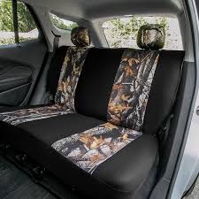 Fh Group Buck59 47 In X 1 In X 23 In Hunting Inspired Print Trim Seat Covers Combo Full Set Brown Camouflage