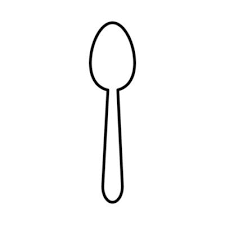 Spoon Outline Vector Art Icons And