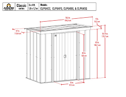 Classic 6x4 Steel Storage Shed Kit