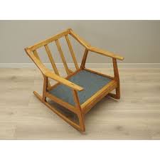 Oakwood Vintage Danish Rocking Chair By