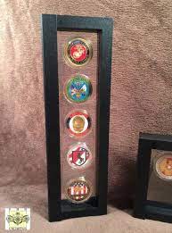 Challenge Coin Case Five Coin Display