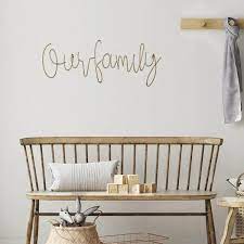 Family Metal Wall Decor Words S43976