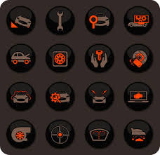 Color Vector Icons On Dark Background
