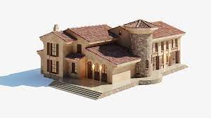 Spanish Colonial Villa 3d Model Cgtrader