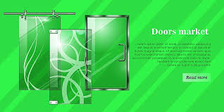 Glass Door Templates Psd Design For