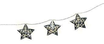 Silver Star Led String Lights Party City