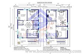 27x40 North Facing House Vastu Plan
