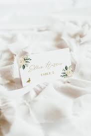 Wedding Place Card With Meal Choice