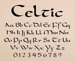 Celtic Font Irish Font Gaelic Font