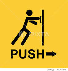 Push And Pull Door Iconのイラスト素材