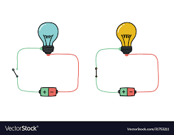 Electrical Circuit Lamp Doodle Icon